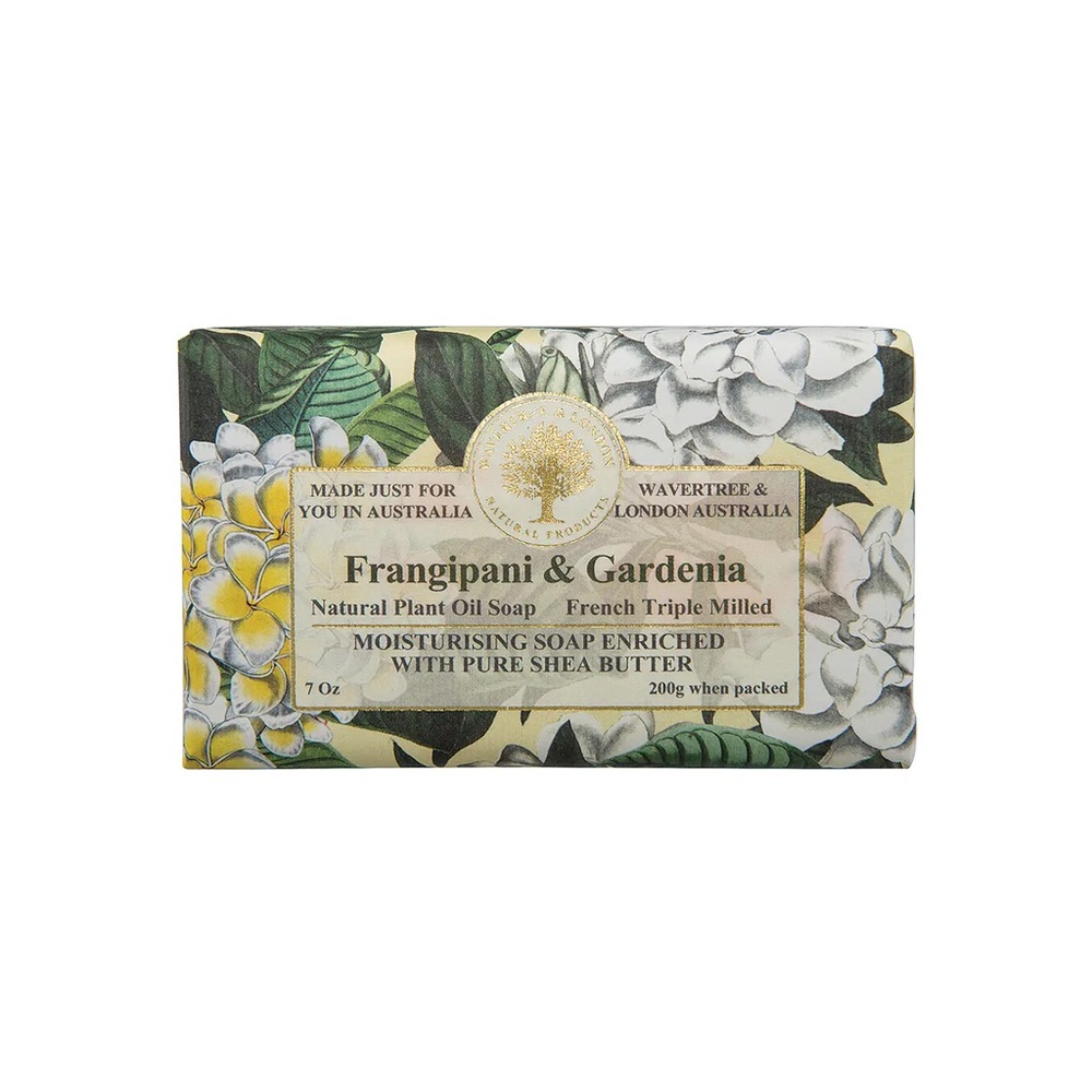 Wavertree & London Frangipani & Gardenia Luxury Hand & Body Soap Bars Set of 8